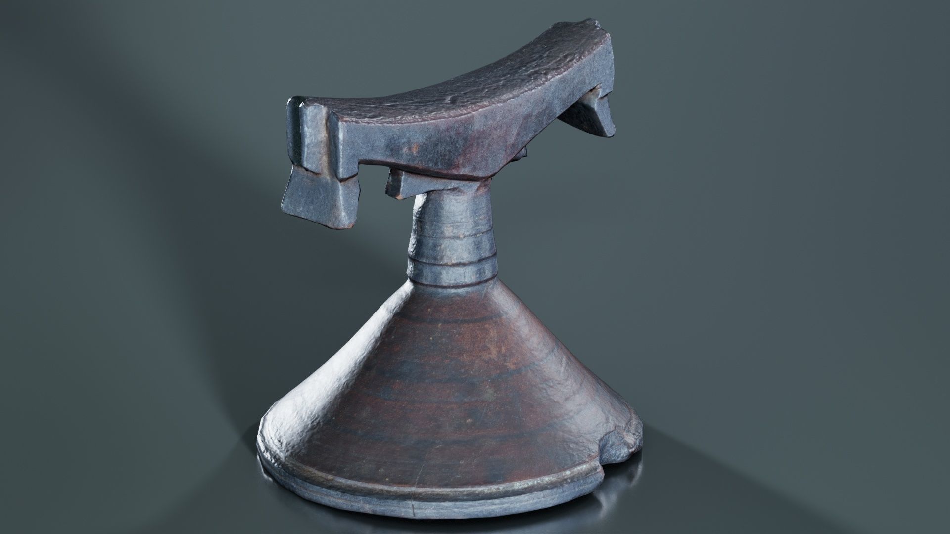 Headrest Africa Wood Furniture Prop 13 Low-poly 3D model_8