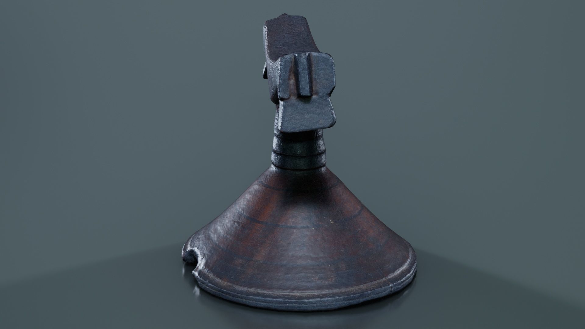 Headrest Africa Wood Furniture Prop 13 Low-poly 3D model_5