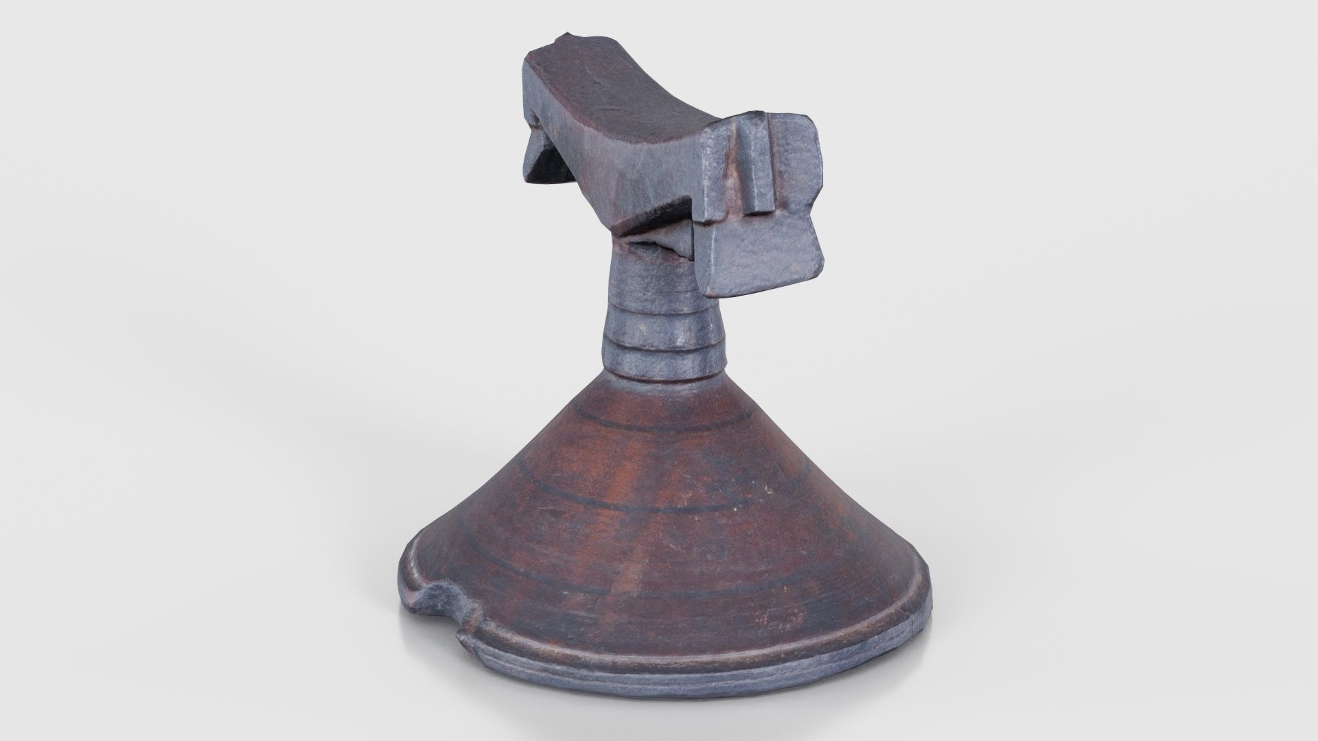 Headrest Africa Wood Furniture Prop 13 Low-poly 3D model_26