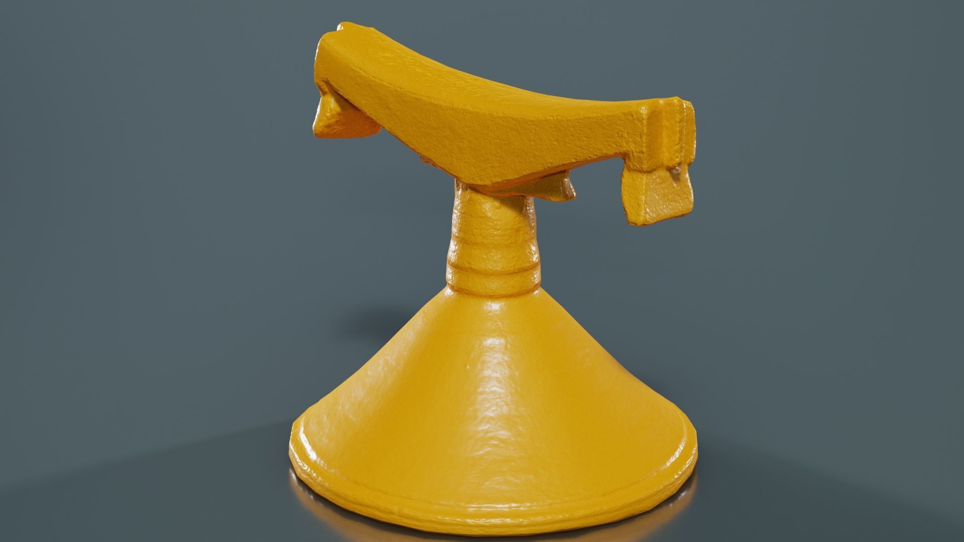 Headrest Africa Wood Furniture Prop 13 Low-poly 3D model_13