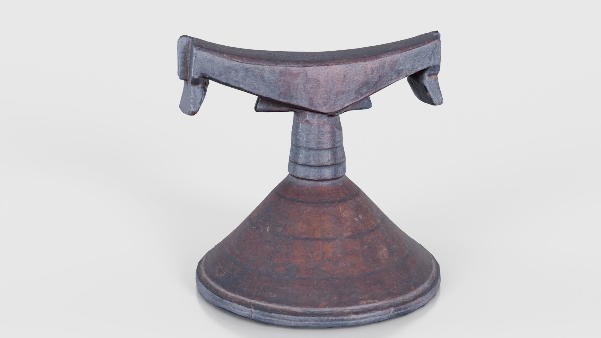 Headrest Africa Wood Furniture Prop 13 Low-poly 3D model_23