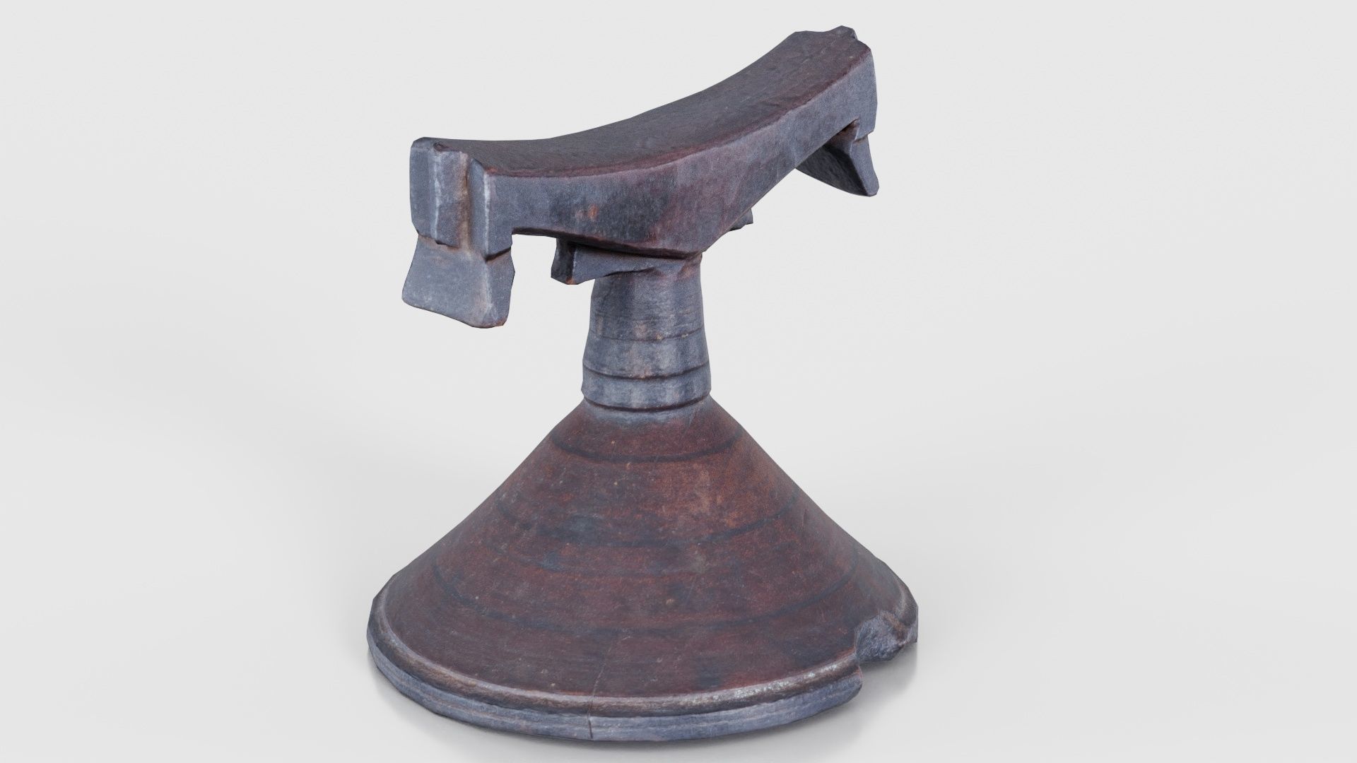 Headrest Africa Wood Furniture Prop 13 Low-poly 3D model_18