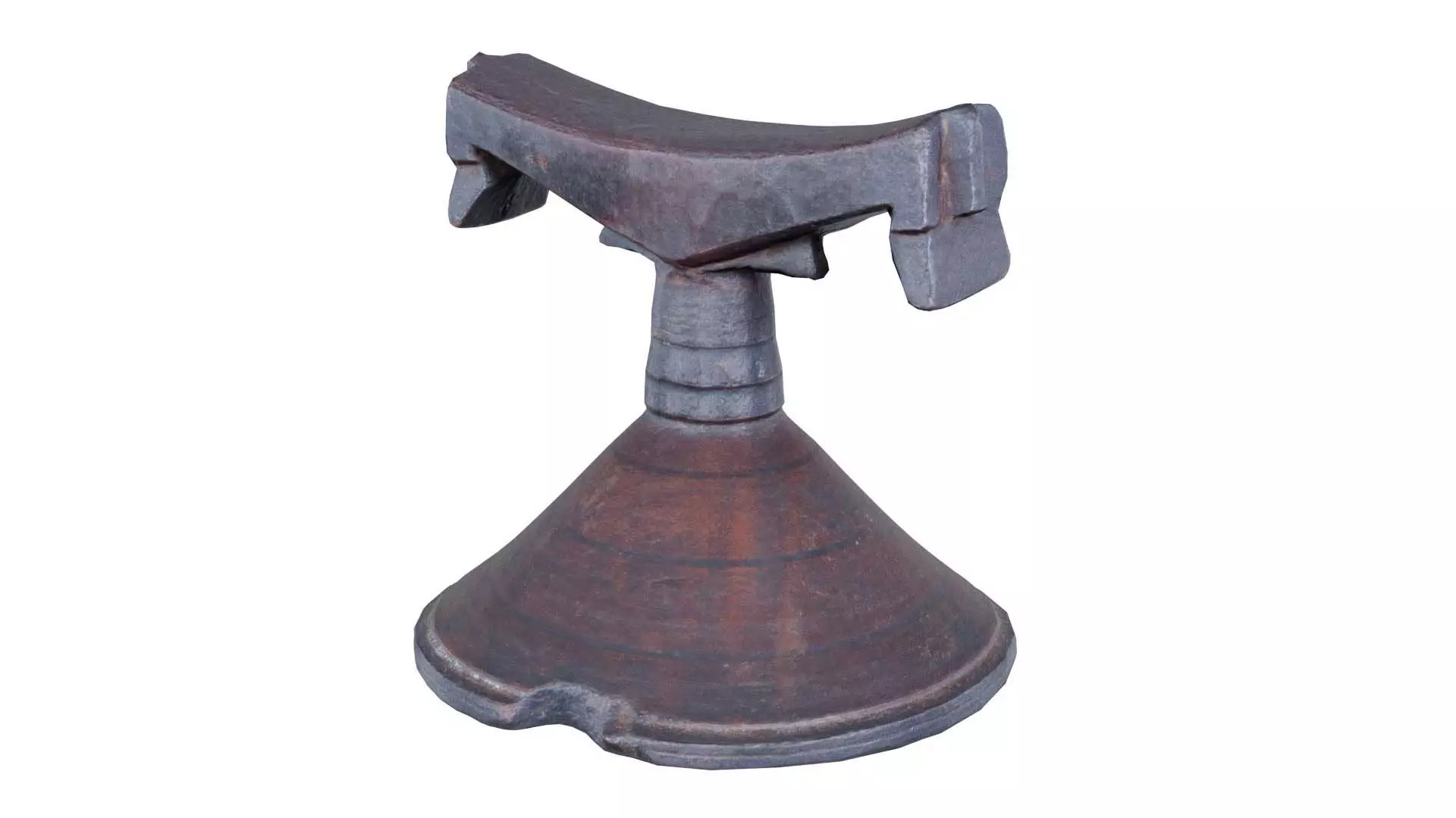 Headrest Africa Wood Furniture Prop 13 Low-poly 3D model_0