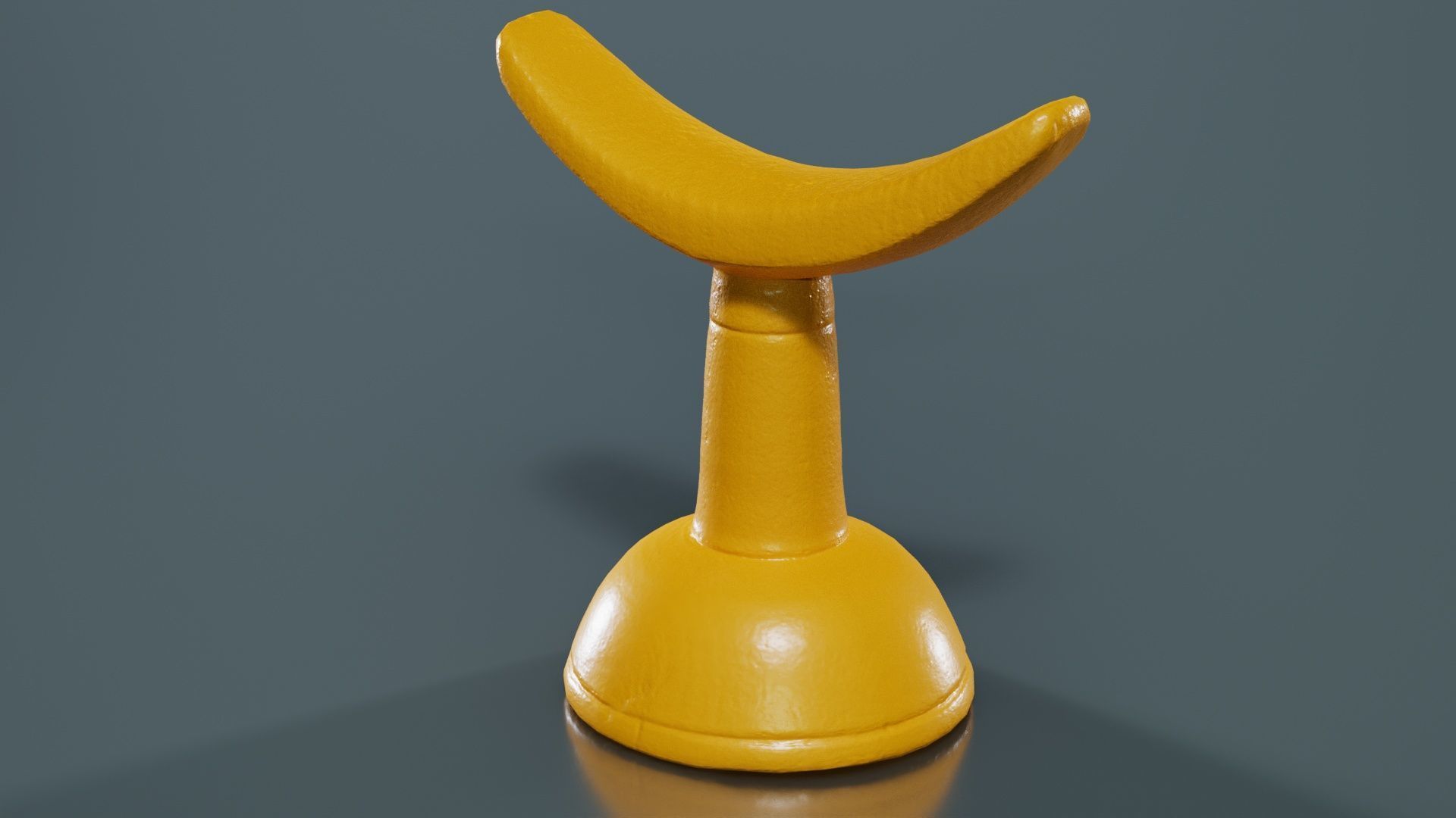 Headrest Africa Wood Furniture Prop 14 Low-poly 3D model_13