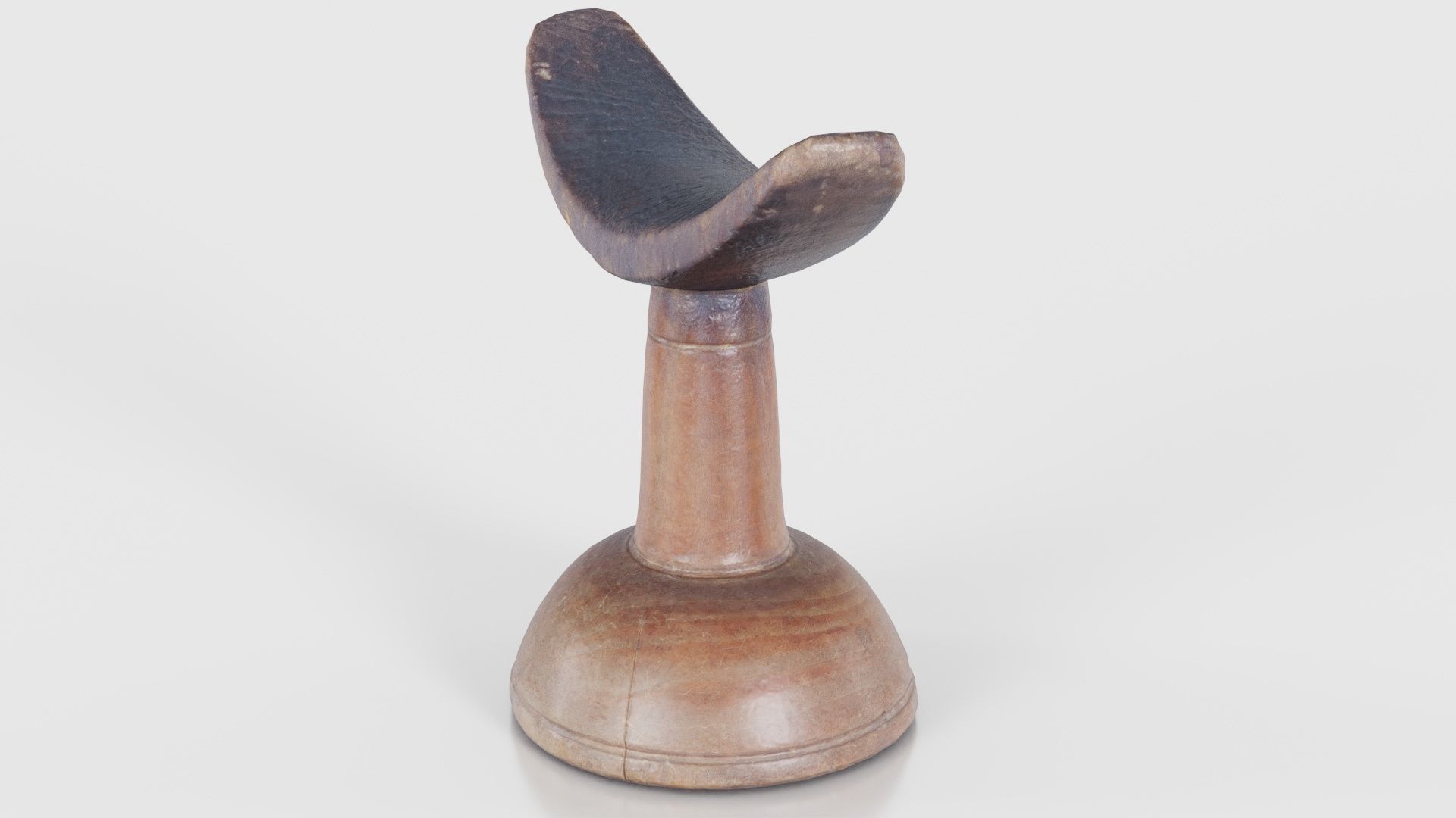 Headrest Africa Wood Furniture Prop 14 Low-poly 3D model_26