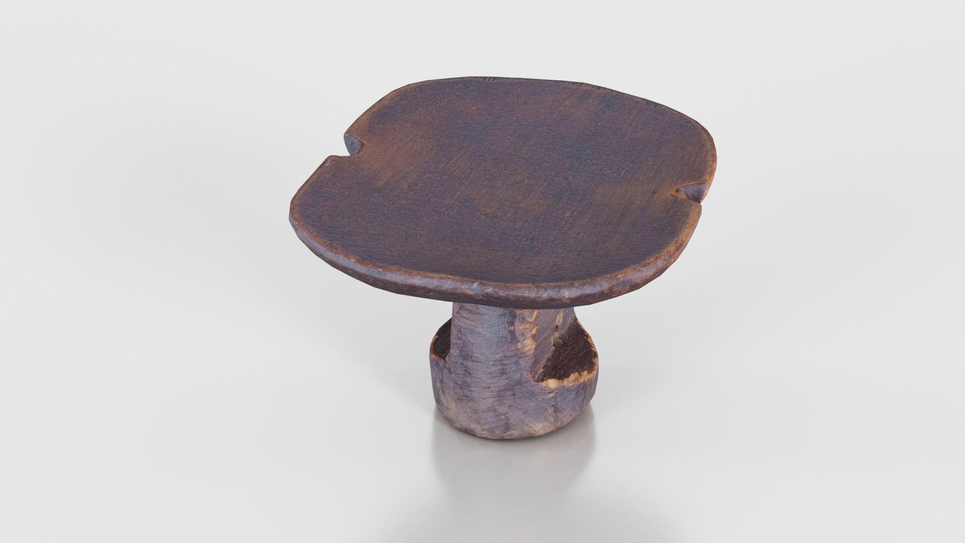 Headrest Africa Wood Furniture Prop 16 Low-poly 3D model_19