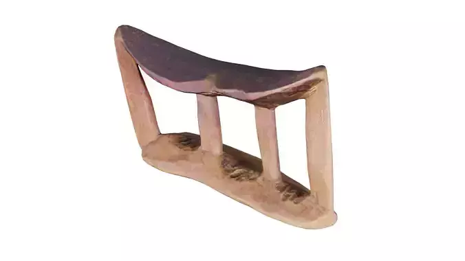 Headrest Africa Wood Furniture Prop 19