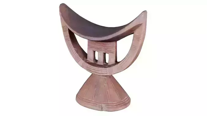 Headrest Africa Wood Furniture Prop 20