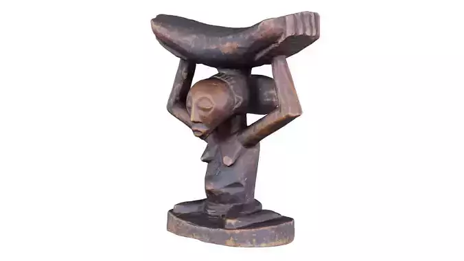 Headrest Africa Wood Furniture Prop 21