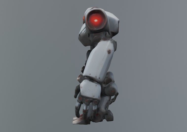 Big fighter robot 3D model_1