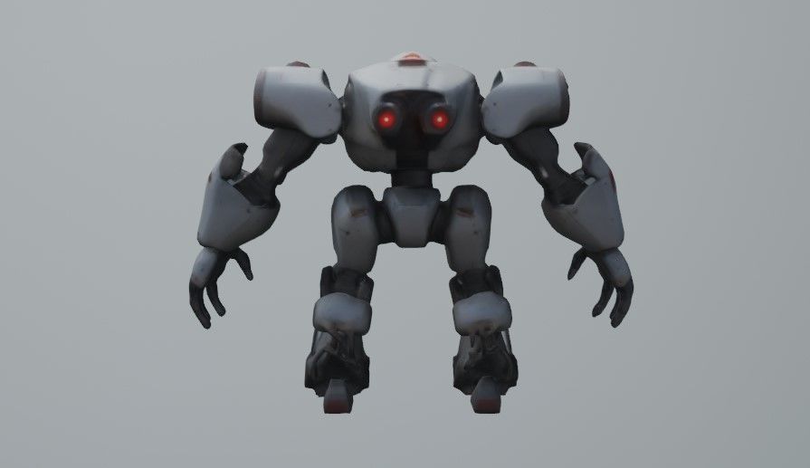 Big fighter robot 3D model_2