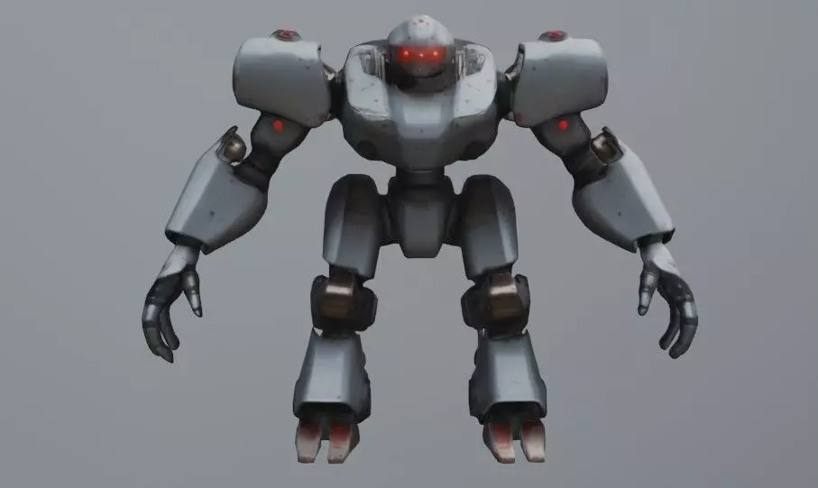 Big fighter robot 3D model_0