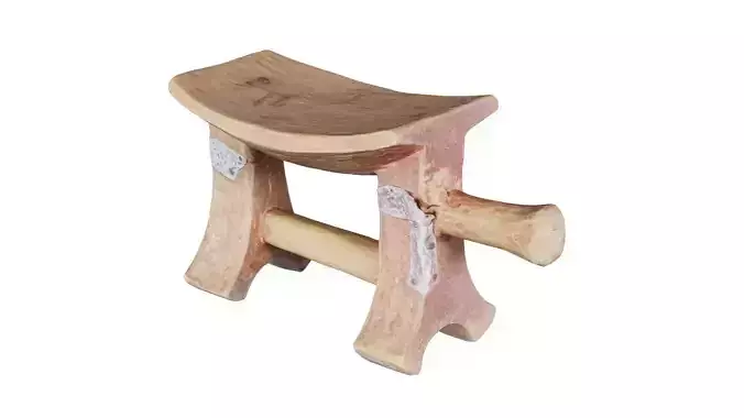 Headrest Africa Wood Furniture Prop 25