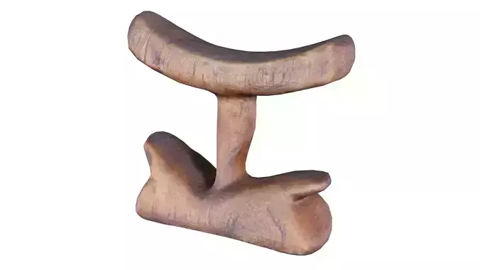 Headrest Africa Wood Furniture Prop 27