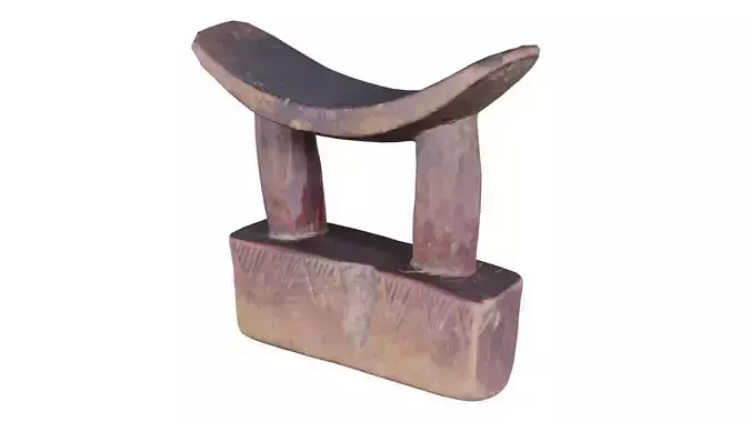 Headrest Africa Wood Furniture Prop 28