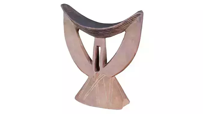 Headrest Africa Wood Furniture Prop 29