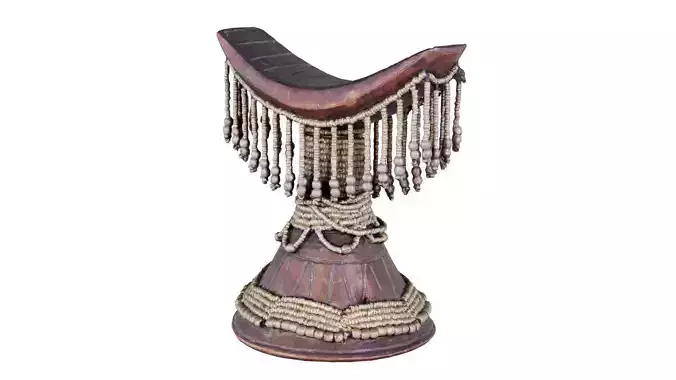 Headrest Africa Wood Furniture Prop 32