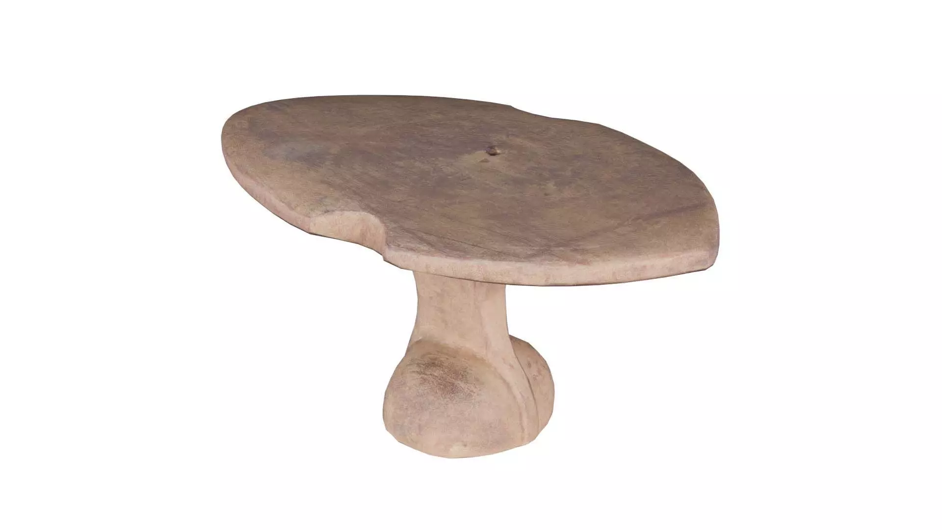 Headrest Africa Wood Furniture Prop 33 Low-poly 3D model