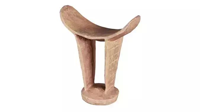 Headrest Africa Wood Furniture Prop 34