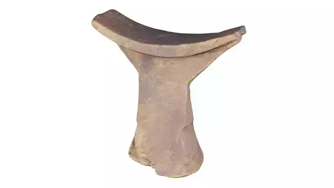 Headrest Africa Wood Furniture Prop 35