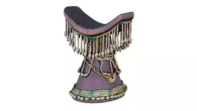 Headrest Africa Wood Furniture Prop 36