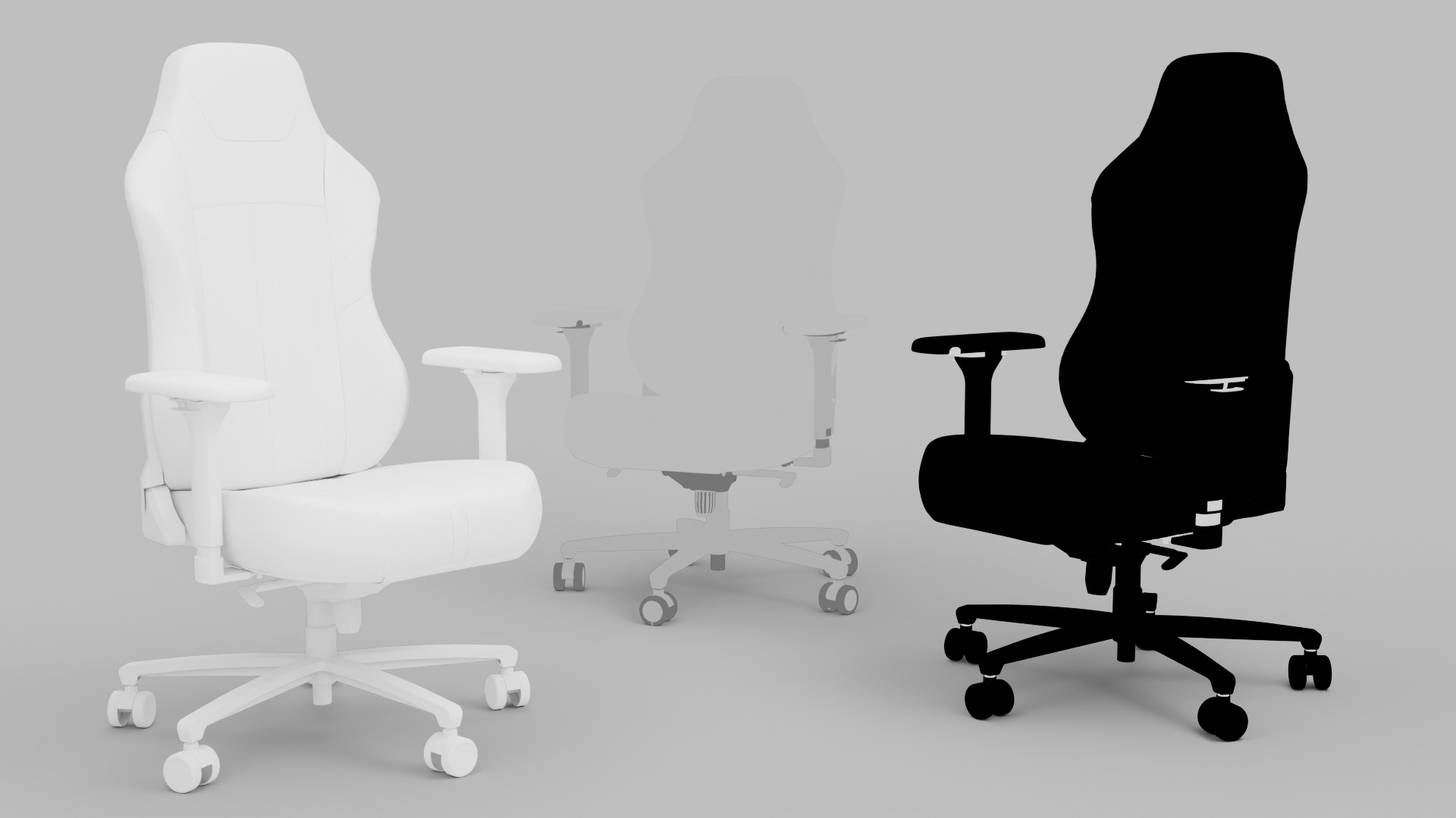 3d Gaming Chair 03 Realistic PBR GLB FBX OBJ mlt Low-poly 3D model_8