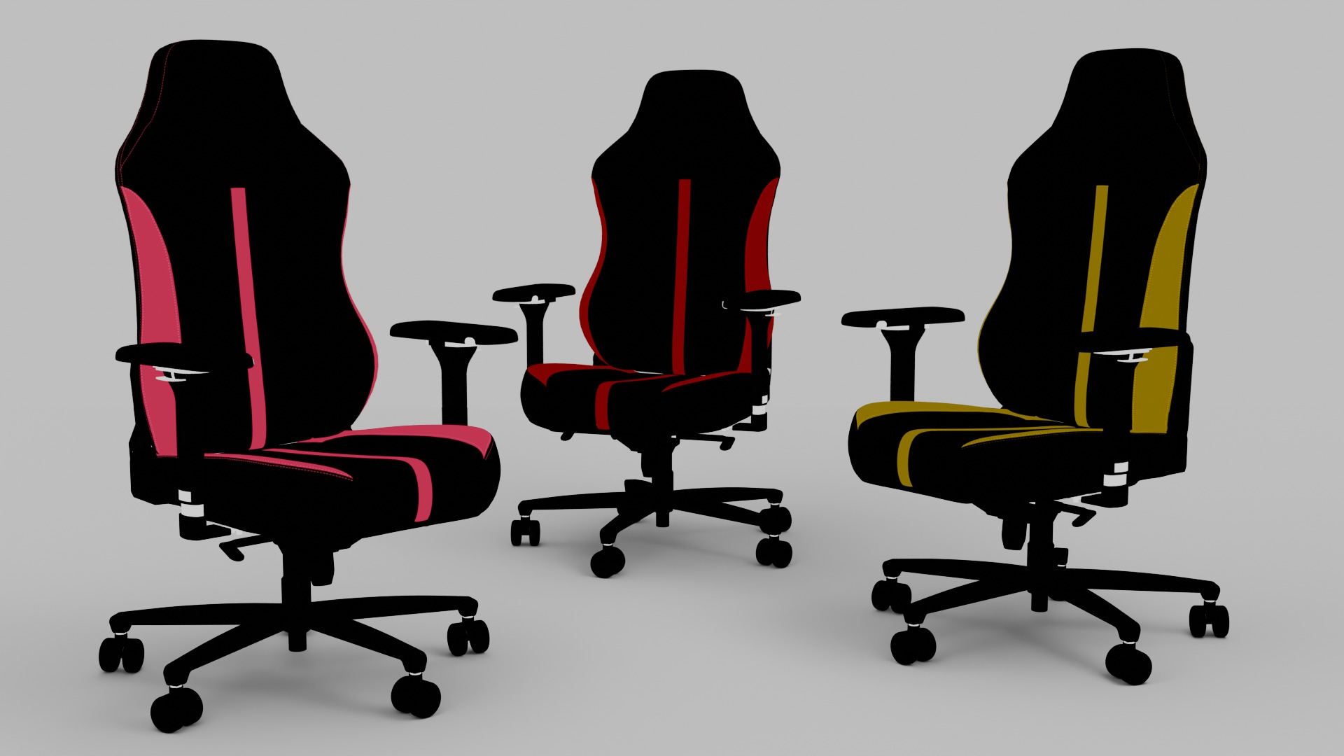 3d Gaming Chair 03 Realistic PBR GLB FBX OBJ mlt Low-poly 3D model_7