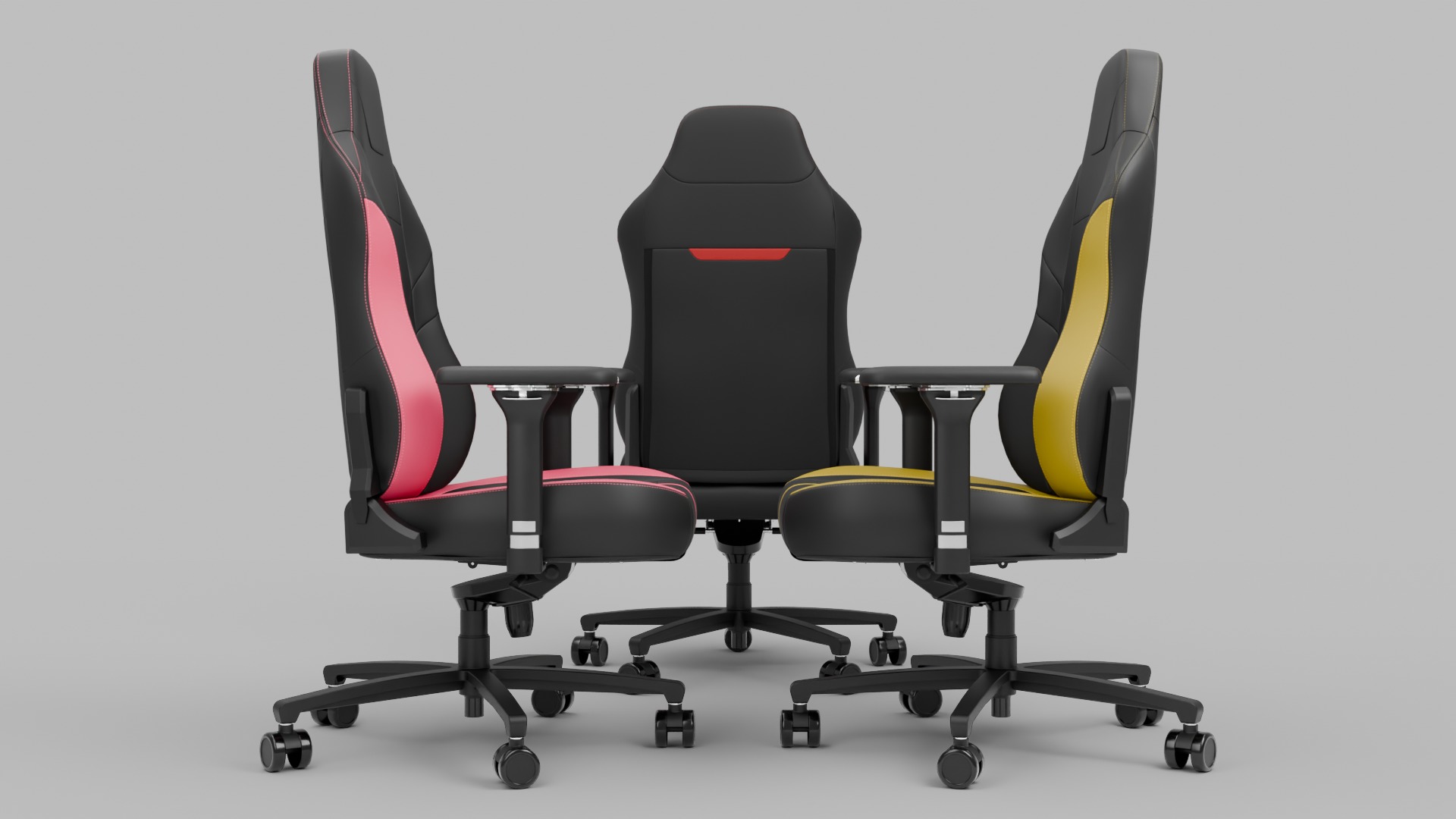 3d Gaming Chair 03 Realistic PBR GLB FBX OBJ mlt Low-poly 3D model_4