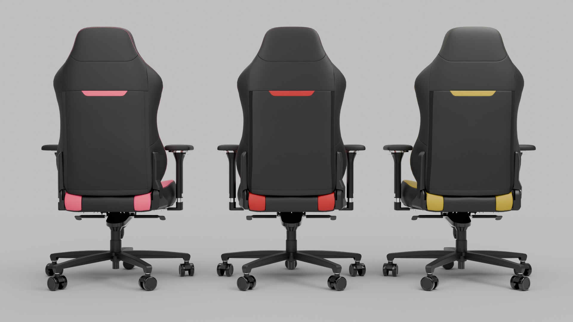 3d Gaming Chair 03 Realistic PBR GLB FBX OBJ mlt Low-poly 3D model_3