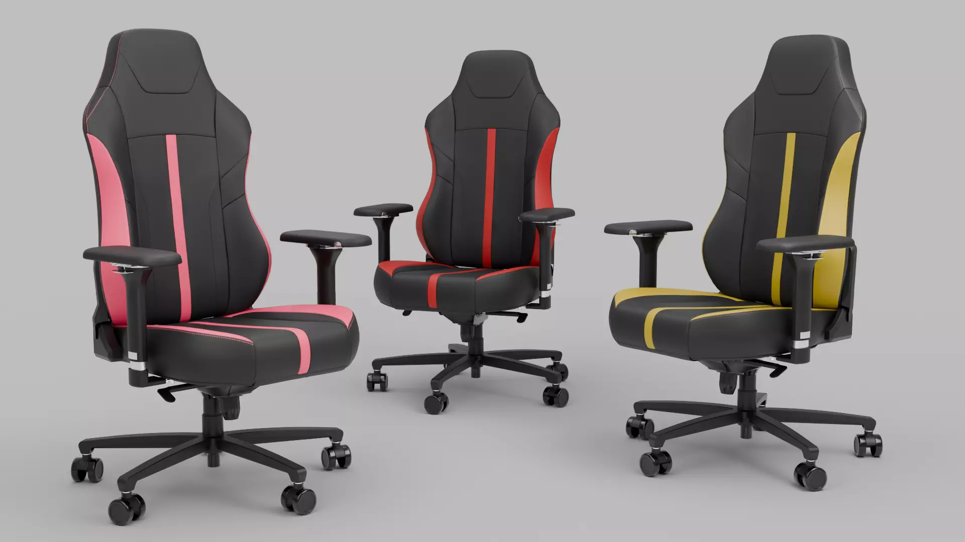 3d Gaming Chair 03 Realistic PBR GLB FBX OBJ mlt Low-poly 3D model_0