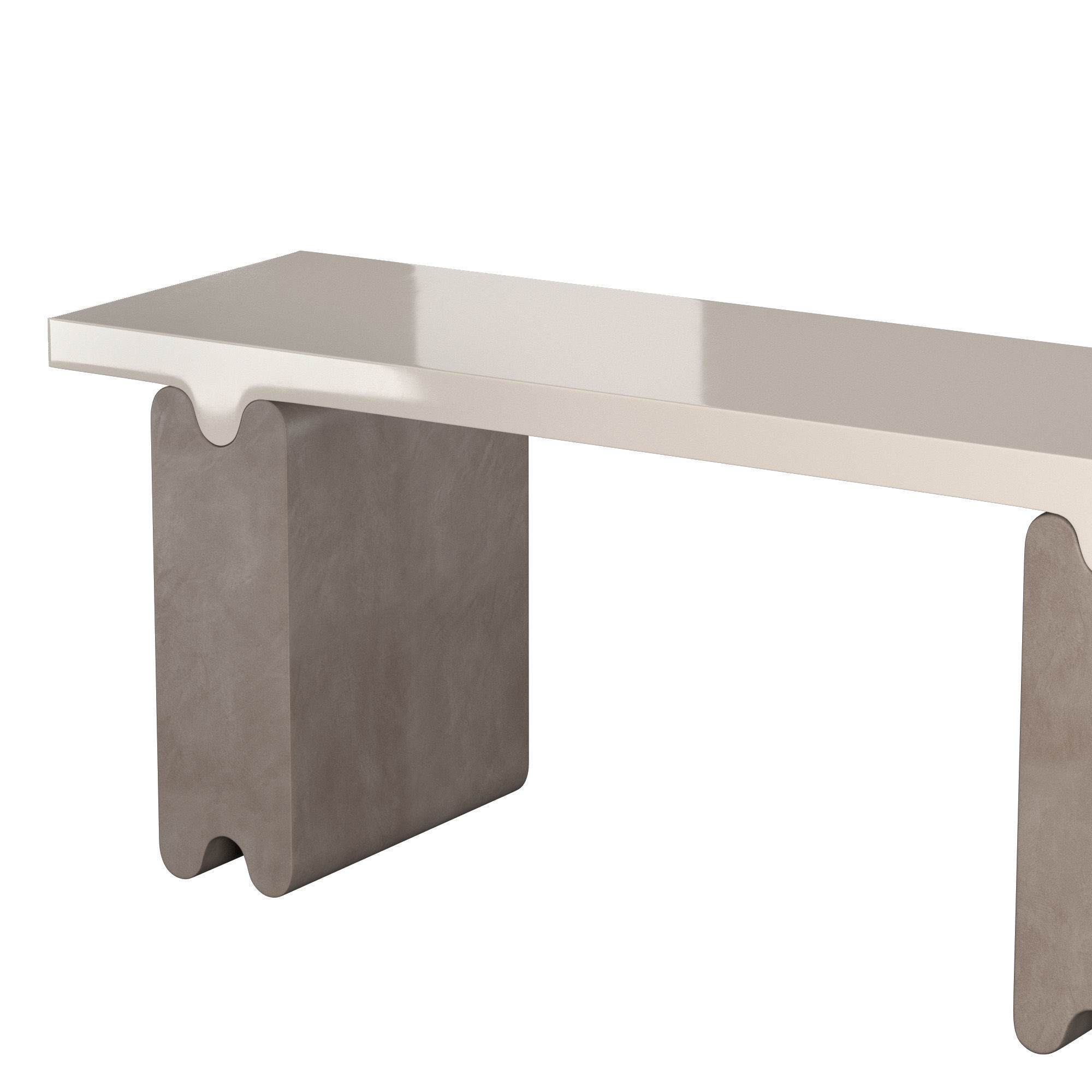 Ossicle leather console 3D model_3