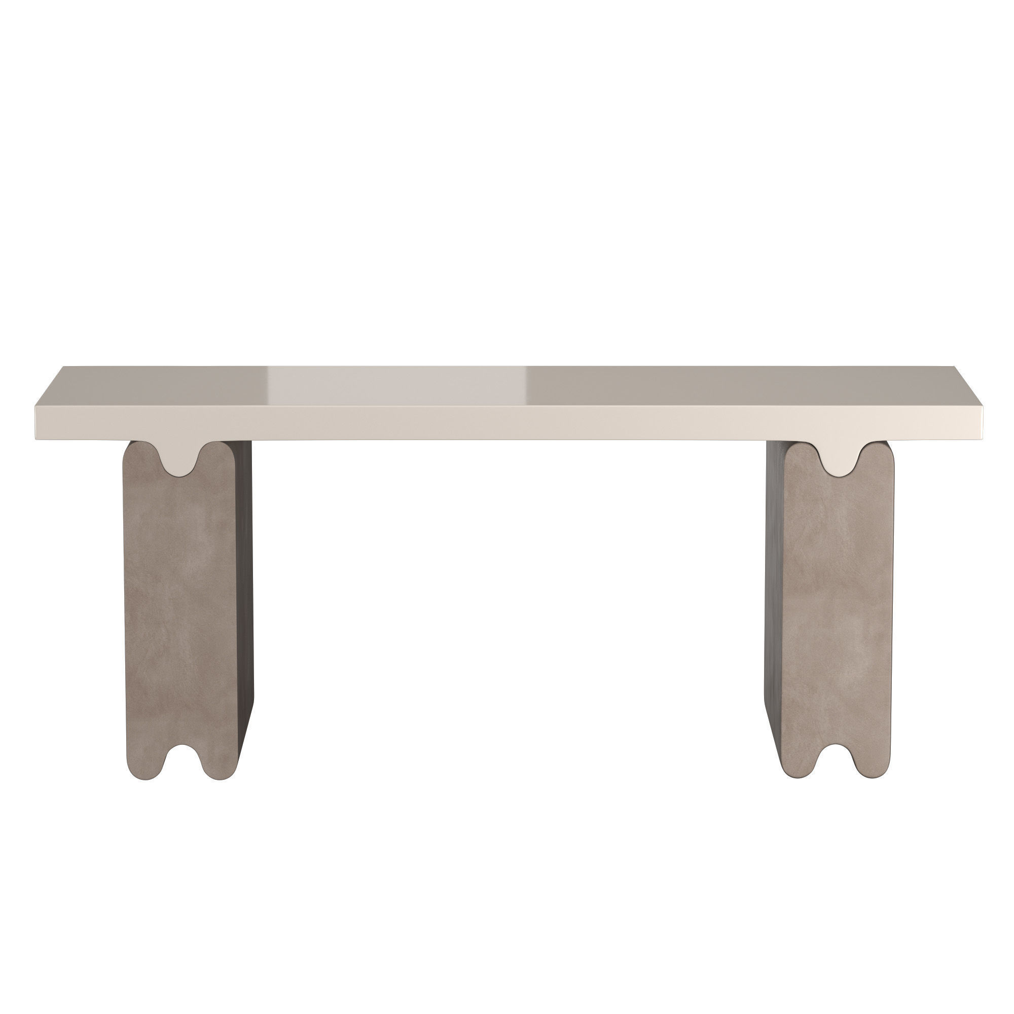 Ossicle leather console 3D model_2