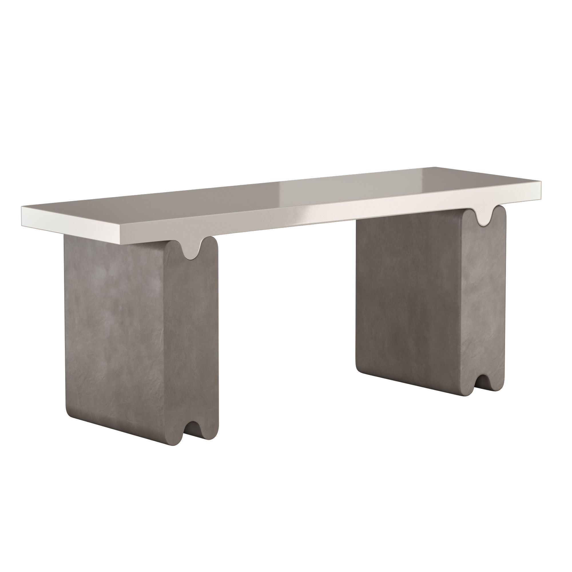 Ossicle leather console 3D model_1