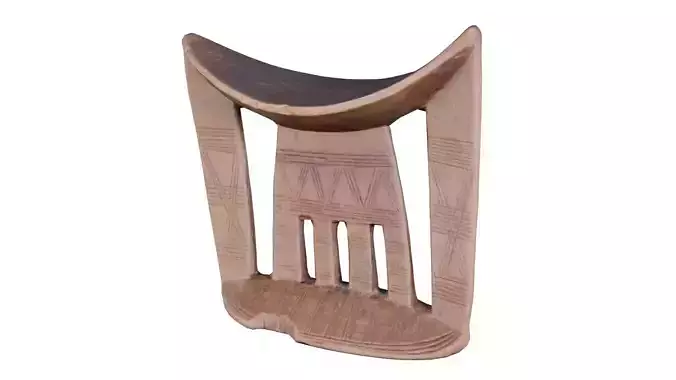 Headrest Africa Wood Furniture Prop 37