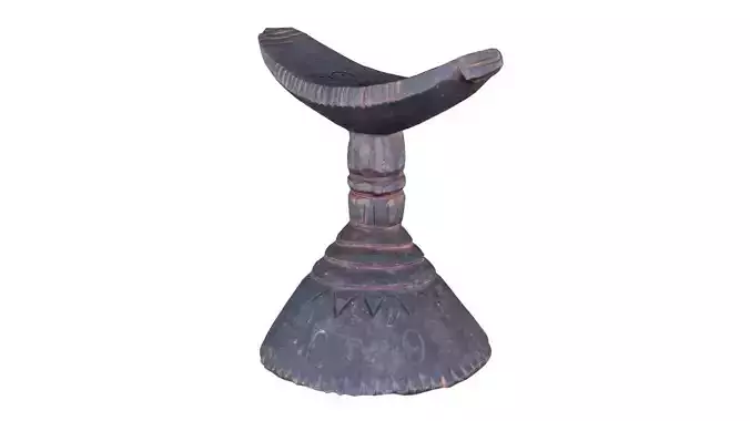 Headrest Africa Wood Furniture Prop 39