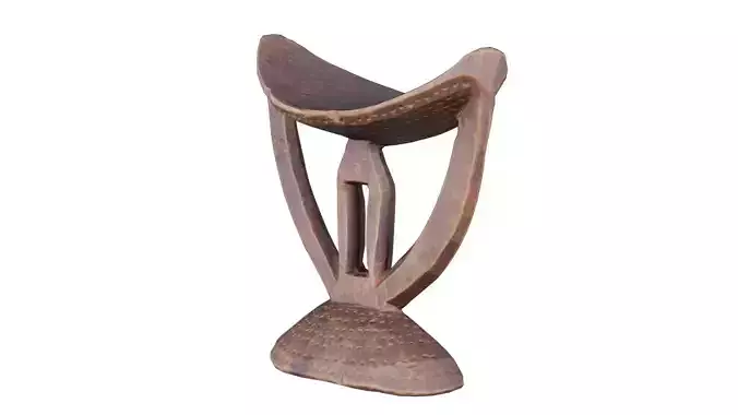 Headrest Africa Wood Furniture Prop 41