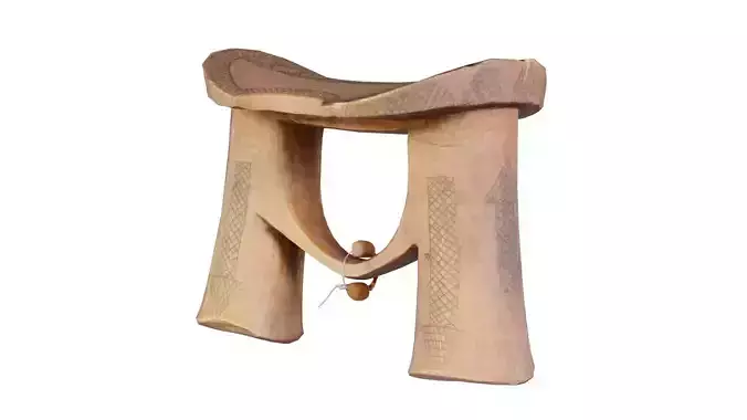 Headrest Africa Wood Furniture Prop 42