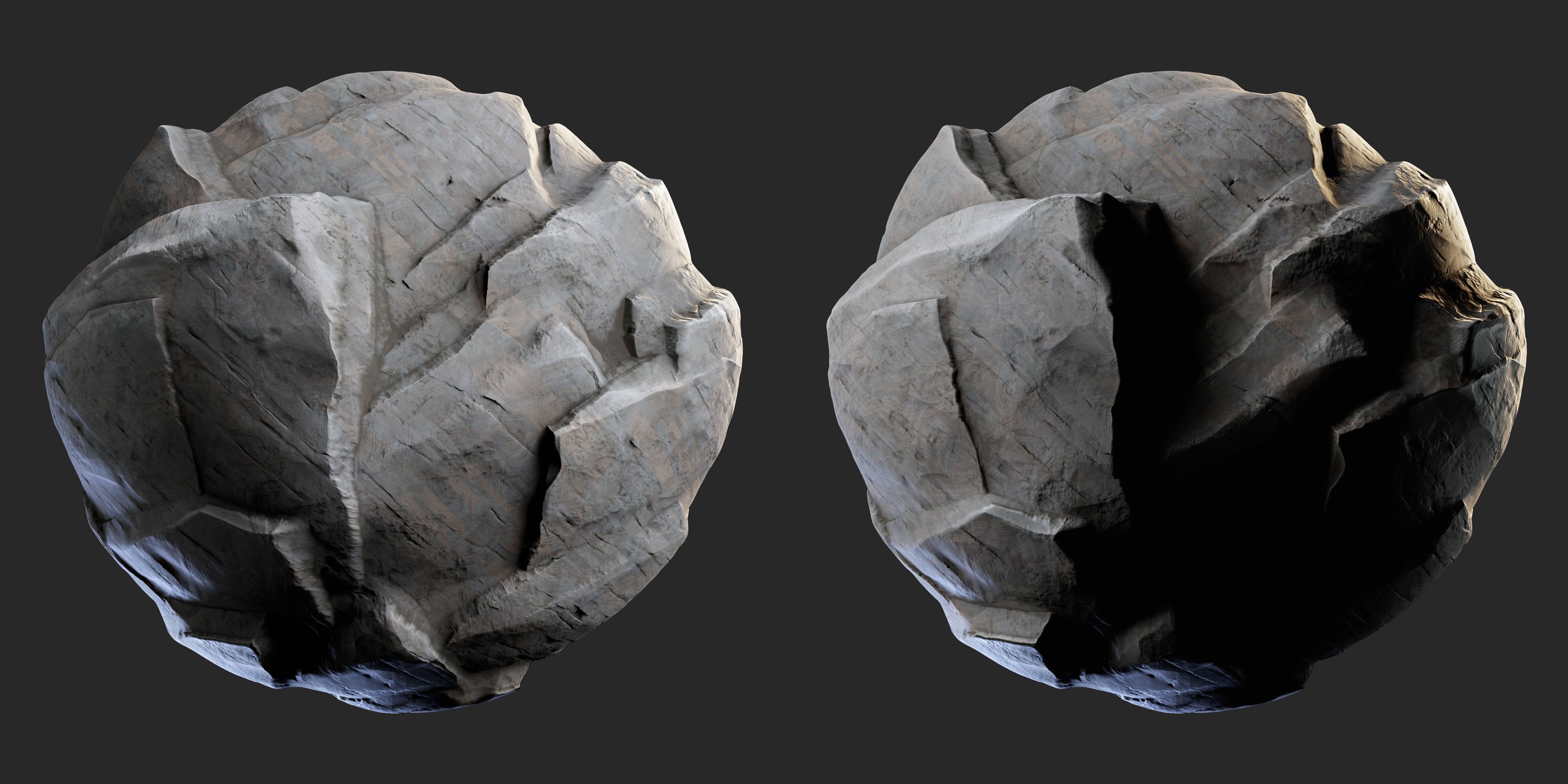 H110 Rock Cliff - PBR - 4K - Seamless - SBSAR 3D model_1