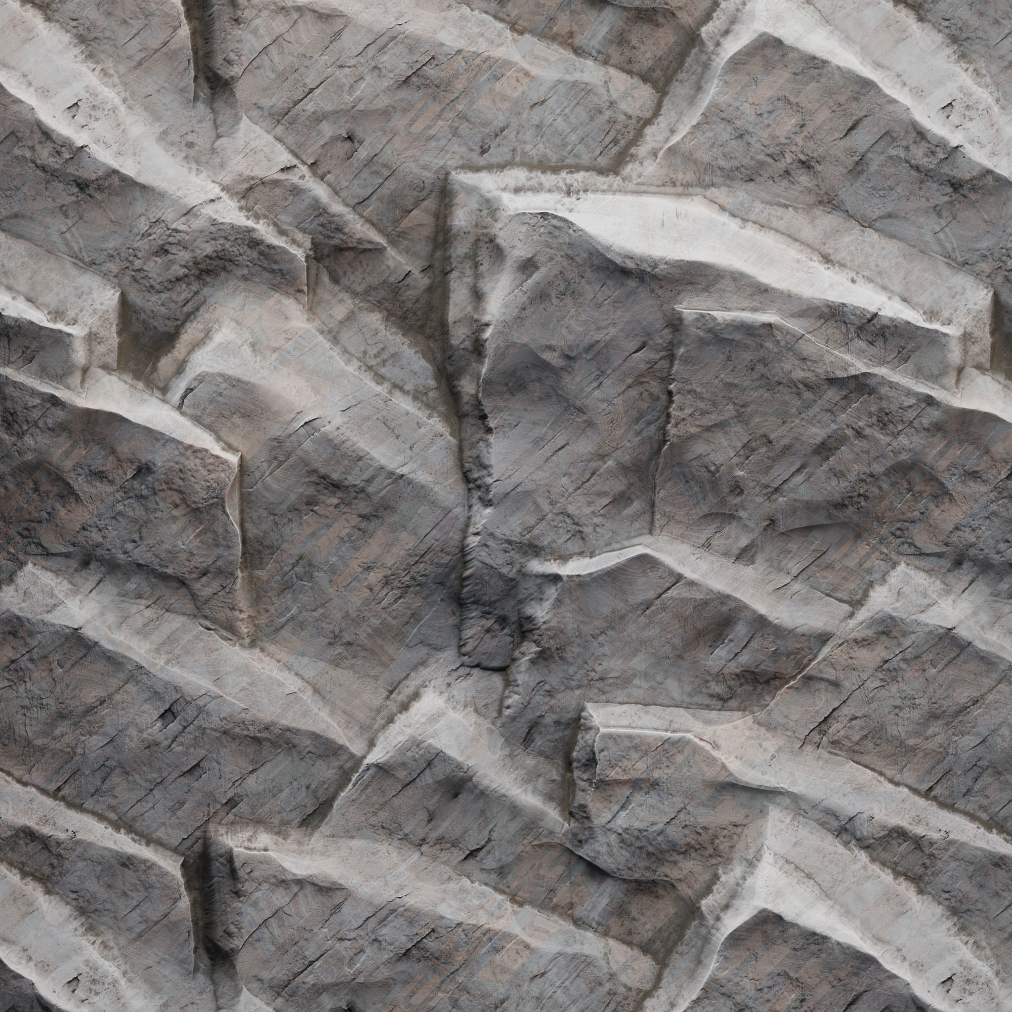 H110 Rock Cliff - PBR - 4K - Seamless - SBSAR 3D model_6