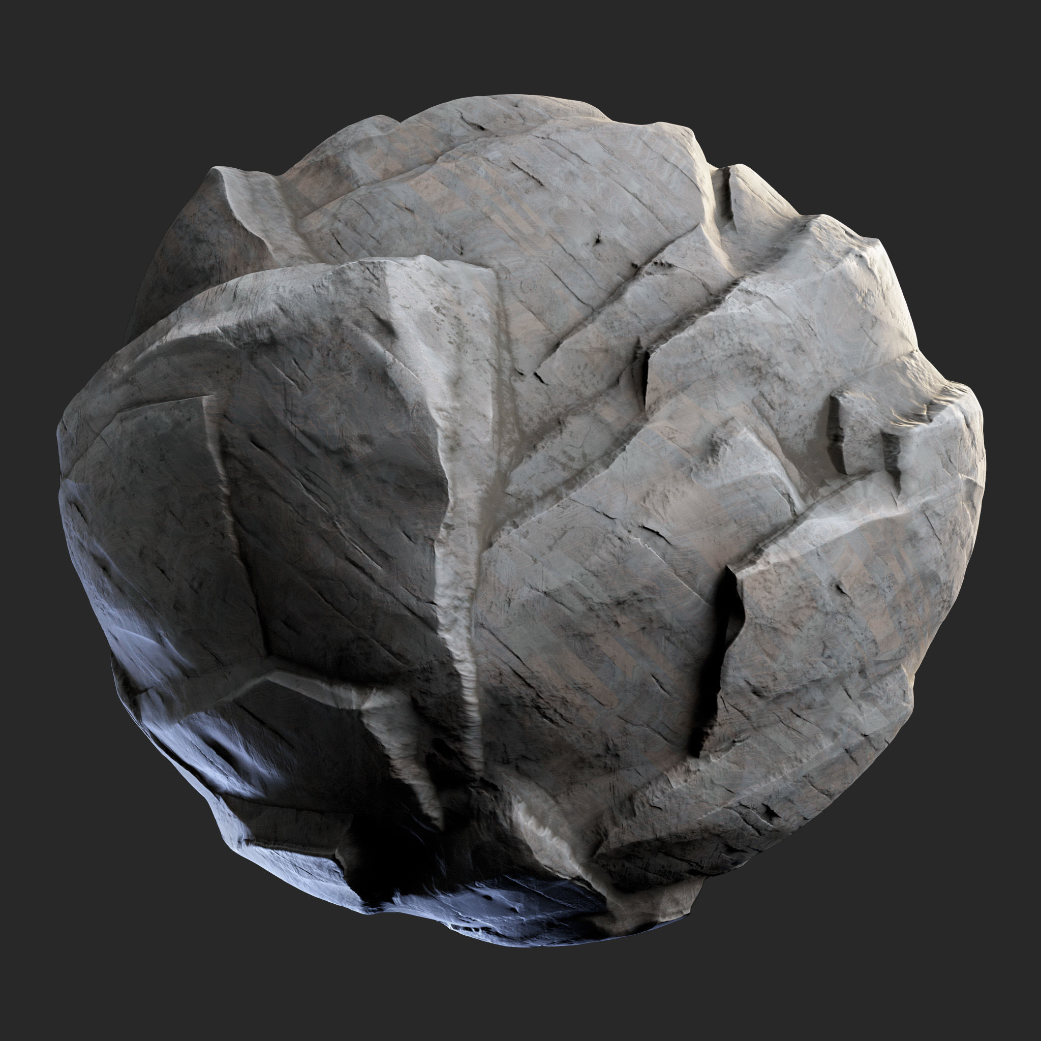 H110 Rock Cliff - PBR - 4K - Seamless - SBSAR 3D model_7