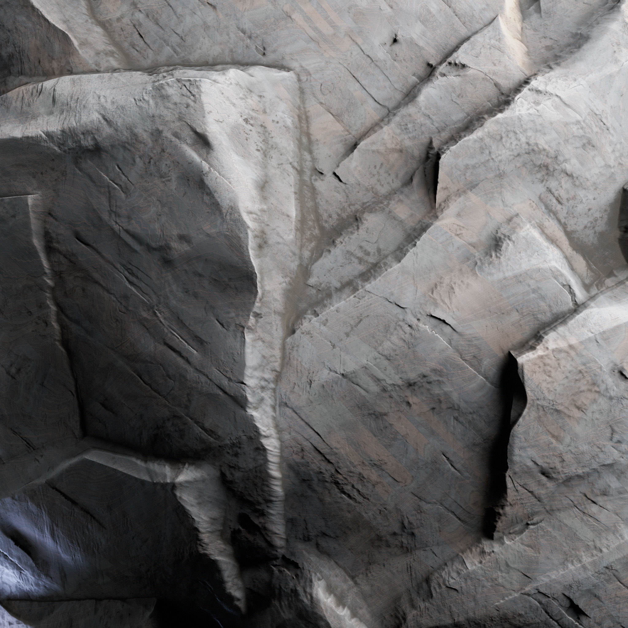 H110 Rock Cliff - PBR - 4K - Seamless - SBSAR 3D model_9