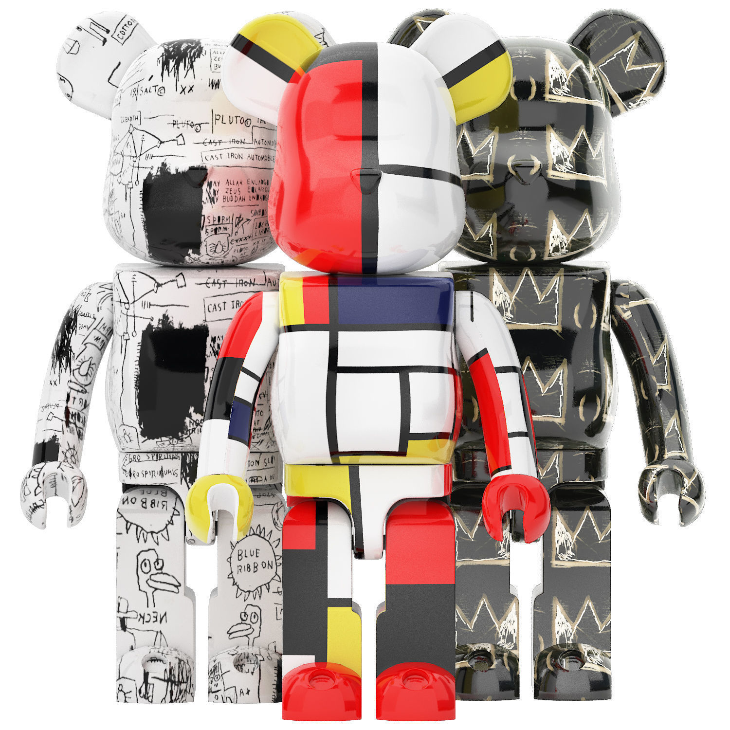 basquiat bearbrick collection 03 3D model_1
