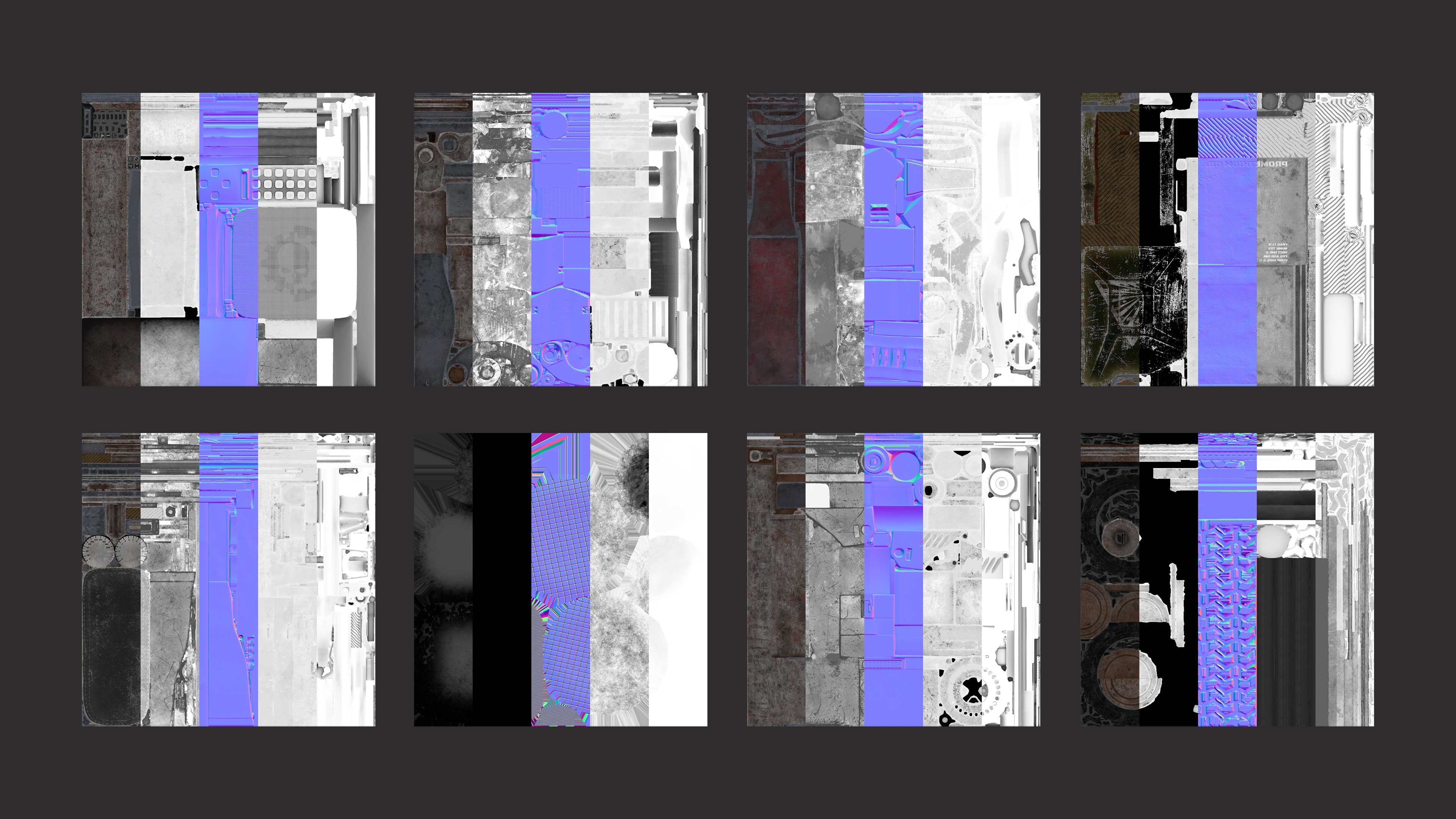 Military Pitbike Low-poly 3D model_6