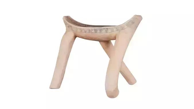 Headrest Africa Wood Furniture Prop 43