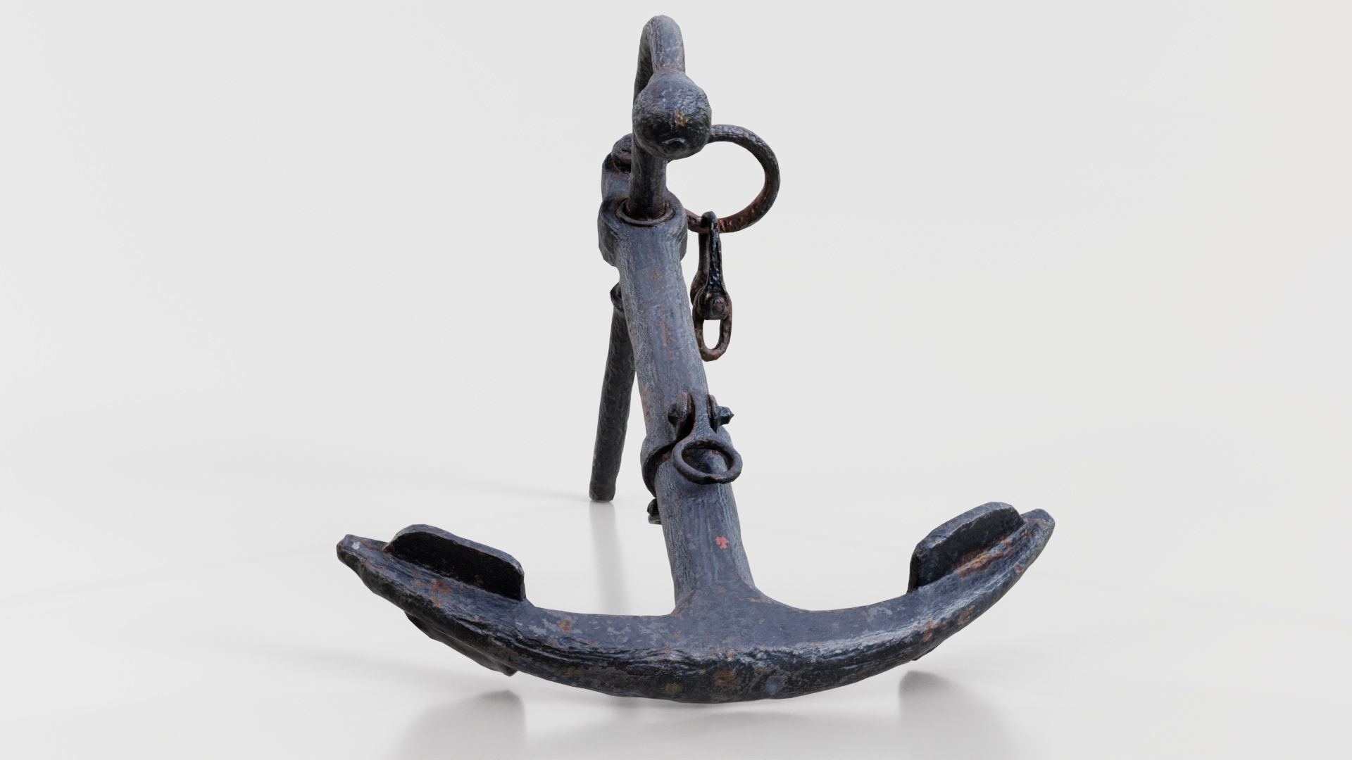 Boat Anchor 01 Low-poly 3D model_6