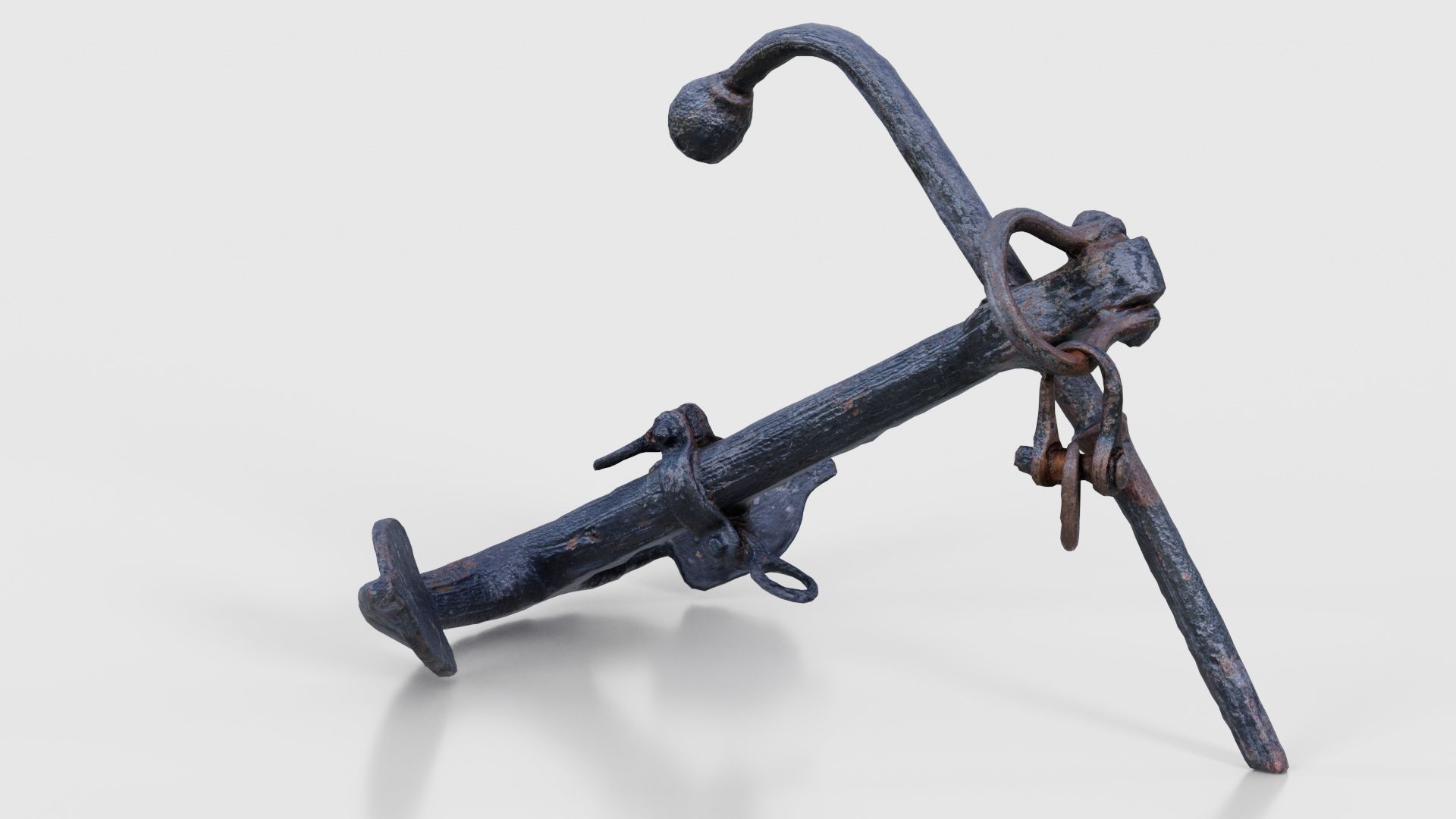 Boat Anchor 01 Low-poly 3D model_24