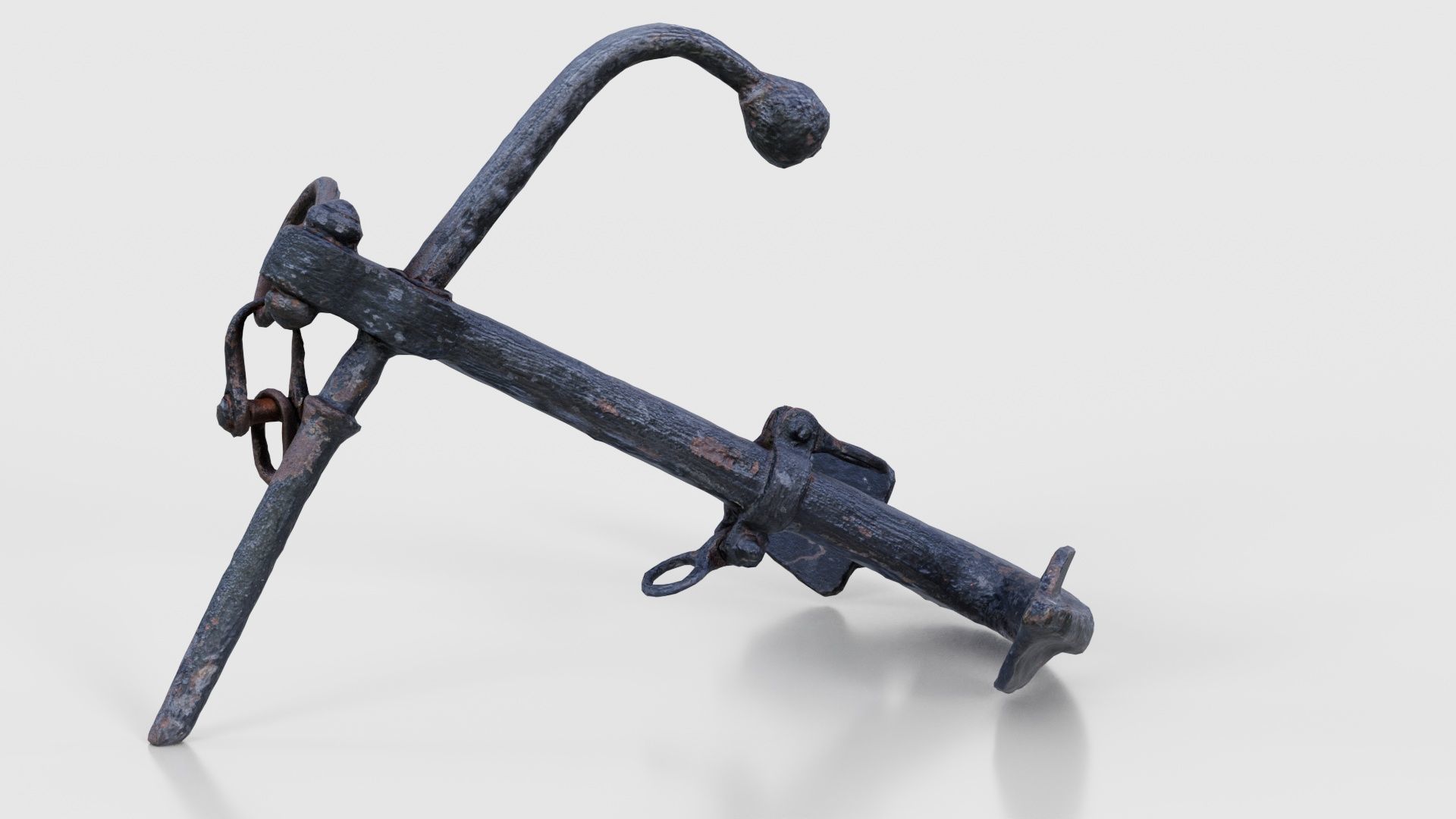 Boat Anchor 01 Low-poly 3D model_20