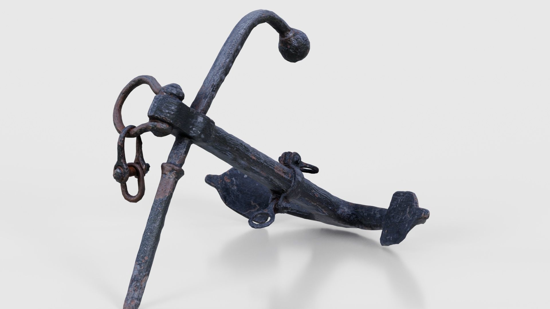 Boat Anchor 01 Low-poly 3D model_21