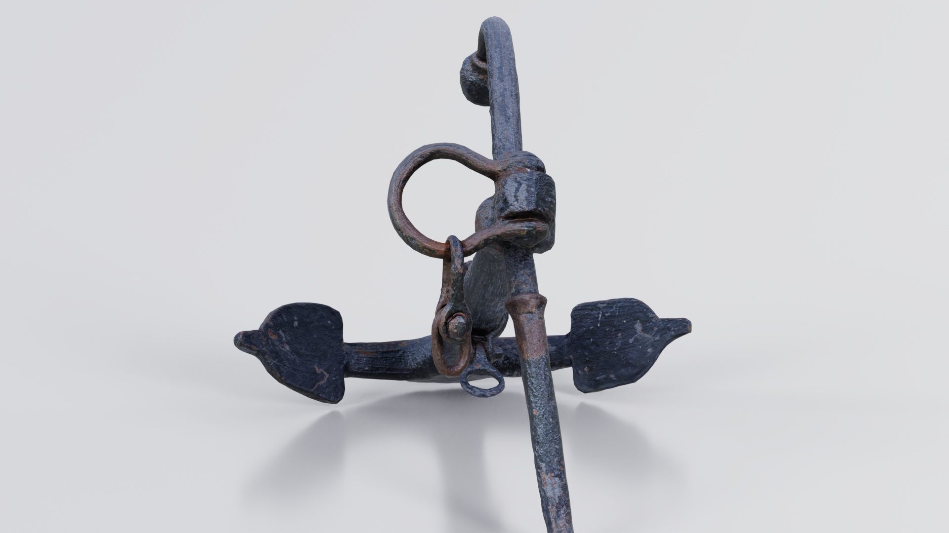 Boat Anchor 01 Low-poly 3D model_5