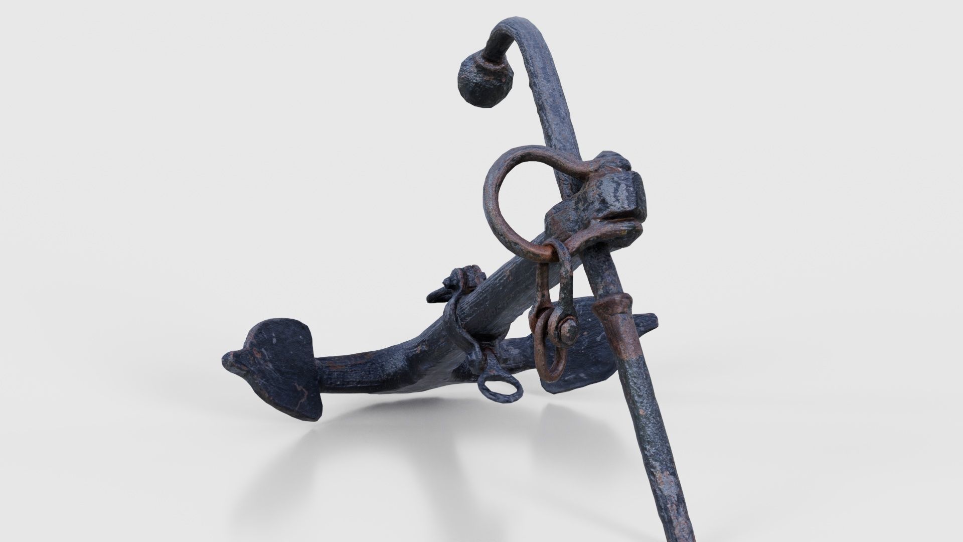 Boat Anchor 01 Low-poly 3D model_23